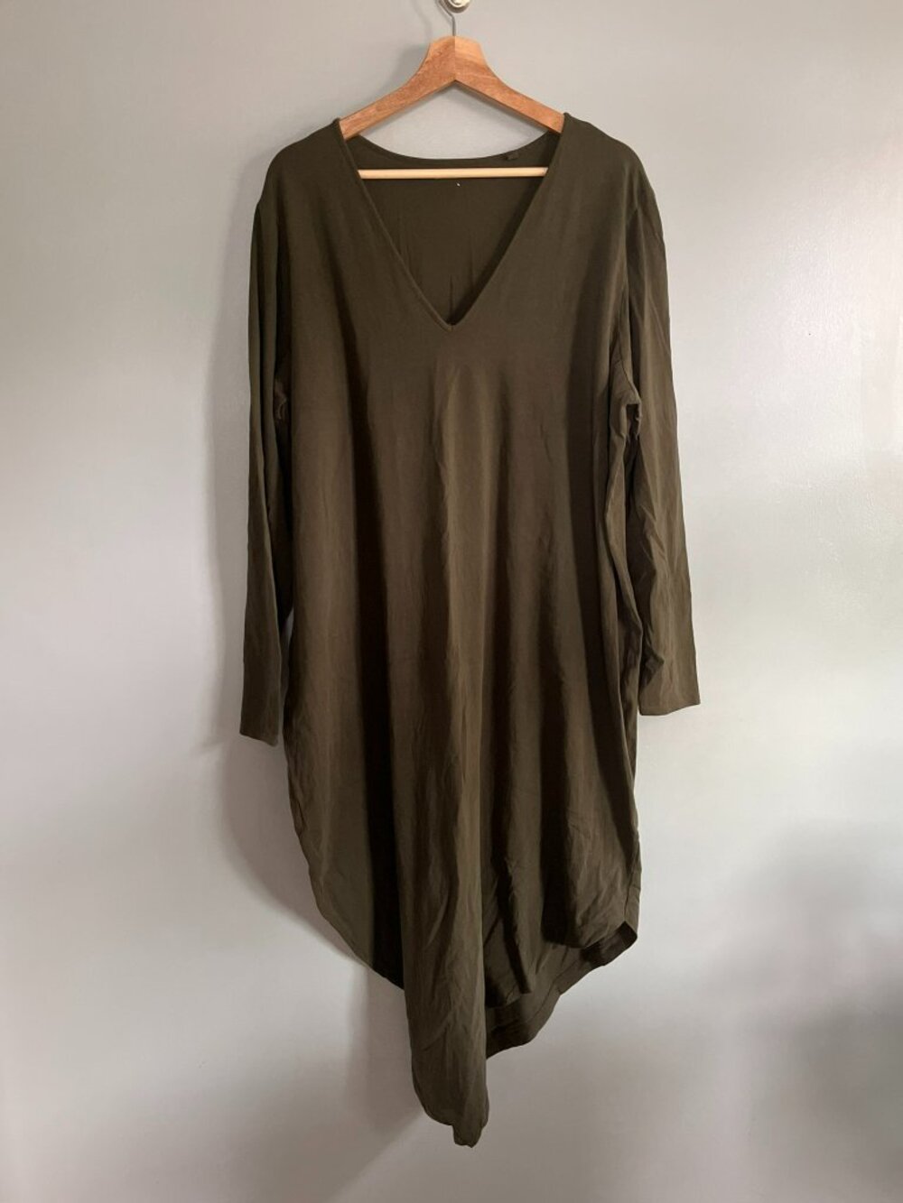 Long Sleeve Army Green Universal Standard Geneva Dress